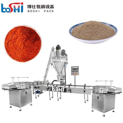 50 Liter Automatic Bottle Filling Machine For Chili Flakes Dried Oregano Powder